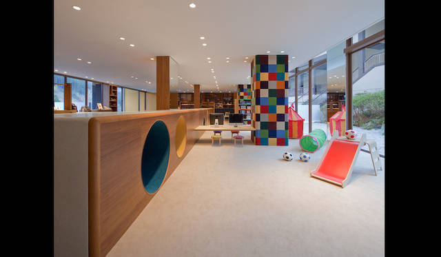 <strong>TRAVEL｜ ぬる湯につかり時を忘れる、山峡の湯治リゾート「ONCRI／おんくり」</strong>　キッズルーム