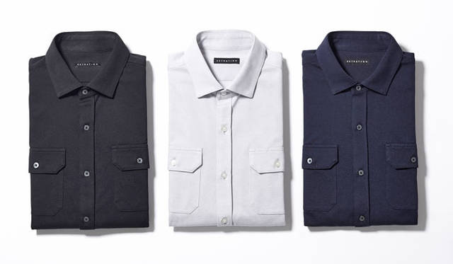 <strong>ESTNATION｜エストネーション</strong>　「エストネーション×干場義雅」コラボシャツ　“SMART COOL BIZ” エクスプローラーシャツ各1万3650円
