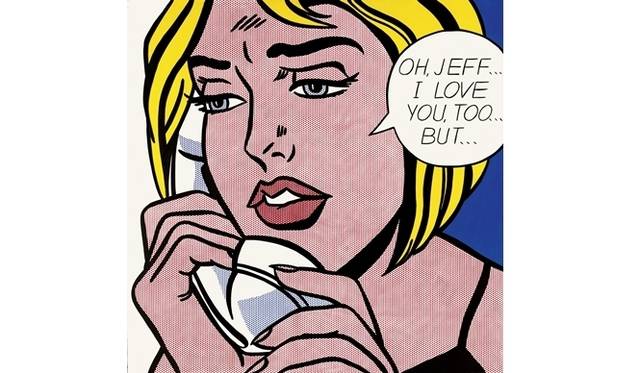 <strong>ART FILE 18｜「Lichtenstein: A Retrospective」</strong>　Roy Lichtenstein, Oh, Jeff…I Love You, Too…But… 1964 Collection Simonyi © Estate of Roy Lichtenstein/DACS 2012