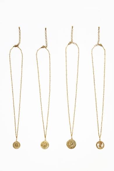 ゴールドのオリジナル・ネックレス 4種<br /><br />各5880円