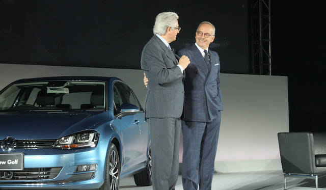 左がジョルジェット・ジウジアーロ氏、右はワルター・デ・シルヴァ氏