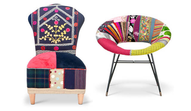 <strong>TOYO KITCHEN｜トーヨーキッチン</strong>　Bokja（ボクジャ）　左／「Arabian Night（アラビアンナイト）」29万9250円。右／「Solar Chair（ソーラーチェア）」29万9250円