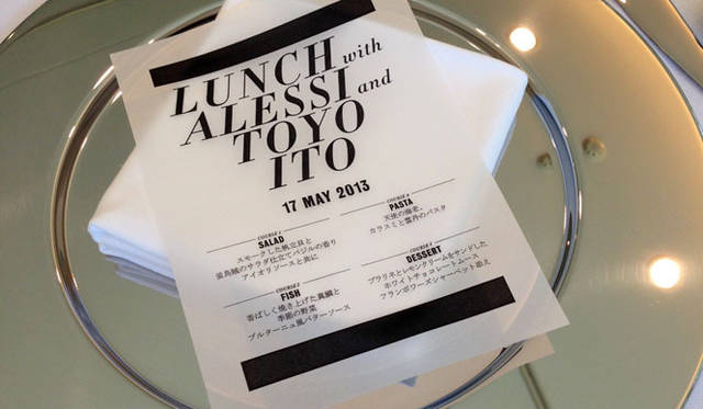 <strong>ALESSI｜アレッシィ</strong>　カトラリーシリーズ「MU」　アレッシィ主催の昼食会