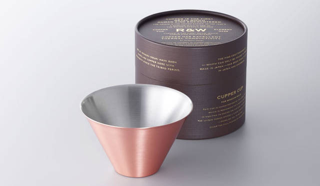 <strong>織田幸銅器</strong>　銅製品専門ブランド「RED&WHITE」　第一弾商品 銅カップ「RED&WHITE」　マット1個入