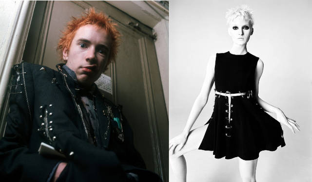 <strong>ART FILE 19｜「Punk: Chaos to Couture」</strong>　左：John Lydon, 1976Courtesy of The Metropolitan Museum of Art, Photograph by Ray Stevenson/Rex USA　右：Gianni Versace (Italian, founded 1978), spring/summer 1994Vogue Paris, February 1994Courtesy of The Metropolitan Museum of Art, Photograph © Satoshi Saïkusa7. Joe Strummer, late 1970sCourtesy of The Metropolitan Museum of Art, Photograph © Pennie Smith8. Riccardo Tisci (Italian, born 1974) for House of Givenchy (French, founded 1952), spring/summer
