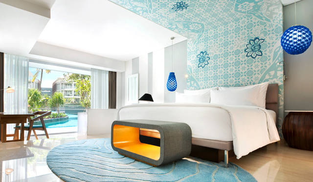 屋上に位置し、ジンバラン・ベイと美しい夕景が望めるバレバンジャーボールルーム