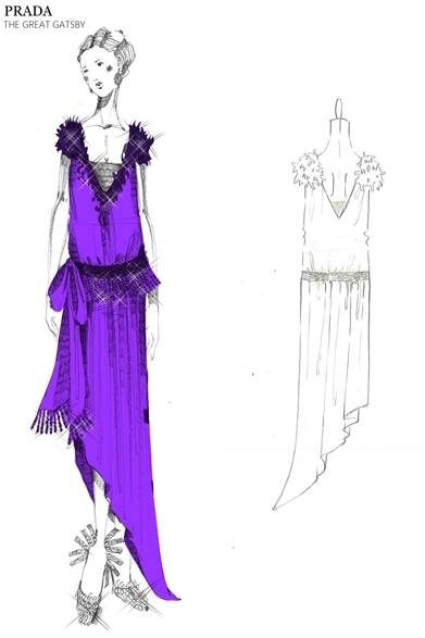 肩からバストラインにかけてファーのように見える小さなスパンコールに、ガラスストーンのフリンジをウエスト部分にあしらったパンベルベット素材を使用したロングドレス。