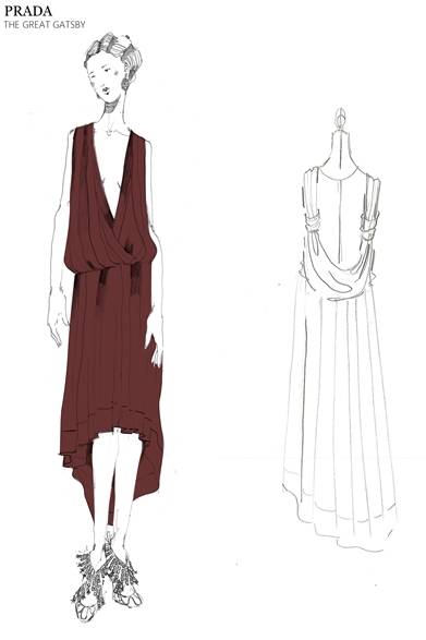 コントラストが際立つデボレ加工ベルベットのボーダーをあしらったプリントシフォンドレス。