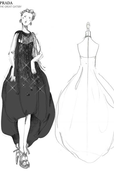 ロザリービーズとスパンコールをベルベット刺繍であしらったダブルサテン素材のボトルグリーンのロングドレス。