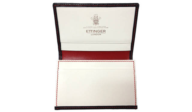 <strong>ETTINGER｜エッティンガー</strong> 「ロイヤルネイビー コレクション」　カードケース 2万5200円