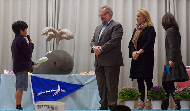 <strong>NEWS｜「セイラーズ フォー ザ シー」</strong>　白幡小学校の海の環境保護活動や学習を評価し、活動認定証を授与