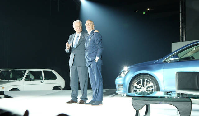 ワルター デ シルヴァ（右）とジョルジェット ジウジアーロ（左）