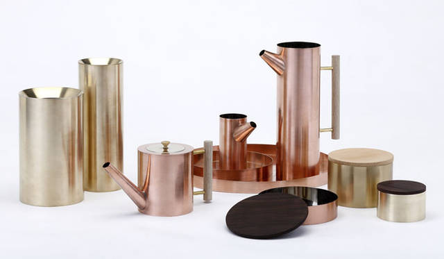 <strong>青木昭夫がリポートする「2013年サローネビューイング」</strong>　「Japan Handmade」トーマス・リッケのコラボレーションによるオブジェクツ・コレクション。日本人ではなかなかできないバランスだ。精巧な茶筒をつくることで知られる開化堂が製造を担当した