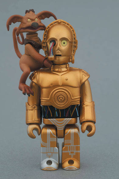<strong>MEDICOM TOY｜メディコム・トイ</strong>　 MEDICOM TOY EXHIBITION ’13 開催記念商品　KUBRICK C-3PO™ & SALACIOUS CRUMB™ 1575円（全高約60mm）