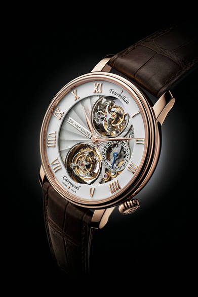 「Le Brassus Tourbillon Carrousel｜ル・ブラッシュ トゥールビヨン カルーセル」　ケース径44.6mm、18KRGケース、手巻き、アリゲーターストラップ、2955万7500円（予価）、販売時期は未定