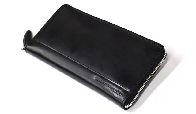 <strong>HANKYU MEN’S｜阪急メンズ</strong>　阪急メンズ限定「ウォームスクラフツマニュファクチャー」コードバン財布　ブラック4万6200円（アニリン仕上げ）