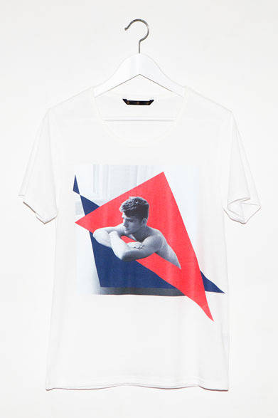 <strong>ato｜アトウ</strong>　 ato×Thomas Dozol コラボレーション　「Cashel（Flat Space #1）, 2013」　Tシャツ1万2600円