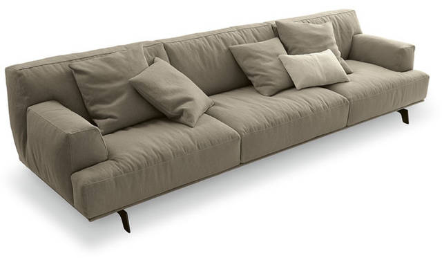 <strong>ACTUS｜アクタス</strong>　「Poliform（ポリフォーム）」　ソファ「Tribeca（トラベッカ）」（2012）。デザイナーはジャン・マリー・マソー。2012年のミラノサローネで発表され、世界中のインテリア関係者から注目を集めたソファ。フェア特別価格（2013年9月30日（月）まで）107万1000円～174万2000円