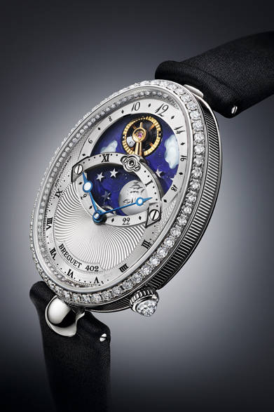 「Reine De Naples “Day/Night” 8998｜クイーン・オブ・ネイプルズ “デイ/ナイト” 8998」　縦40.5☓横32mm、18KWGケース、1277万8500円（予価）、年末発売予定