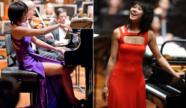 <strong> MUSIC｜ピアニスト、ユジャ・ワン（Yuja Wang）</strong>　左／© NCPA  Gan Yuan。右／© NCPA Wang Xiaojing