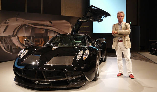 チーフデザイナー兼CEO オラチオ・パガーニ（Horacio Pagani）氏　とともに