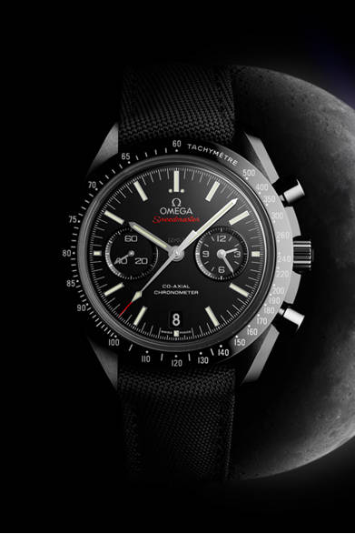 「Speedmaster in black ceramic – “Dark Side of the Moon”｜スピードマスター ムーンウォッチ“ダークサイド・オブ・ザ・ムーン”」