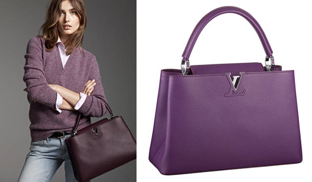 <strong>LOUIS VUITTON｜ルイ・ヴィトン</strong>　あらたなレザーコレクション「ルイ・ヴィトン パルナセア」誕生<br />カプシーヌMM[W36×H23×D14cm] 56万1750円