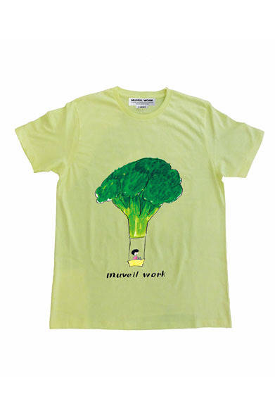 <strong>MUVEIL｜ミュベール</strong>　伊勢丹新宿店本館2階、東京クローゼット「MUVEIL WORK」　伊勢丹スペシャル・アイテム　野菜Tシャツ（アーティスト堀 道広氏イラストTシャツ）