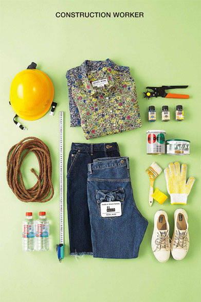 <strong>MUVEIL｜ミュベール</strong>　伊勢丹新宿店本館2階、東京クローゼット「MUVEIL WORK」　2013-14年秋冬コレクション「CONSTRUCTIONWORKER」（5月末展開予定）