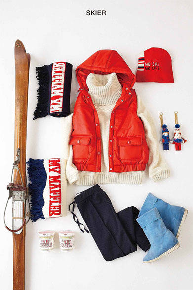 <strong>MUVEIL｜ミュベール</strong>　伊勢丹新宿店本館2階、東京クローゼット「MUVEIL WORK」　2013-14年秋冬コレクション「SKIER」（10月末展開予定）