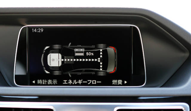 もはやハイブリッドモデルではおなじみといった、エネルギーフローモニター