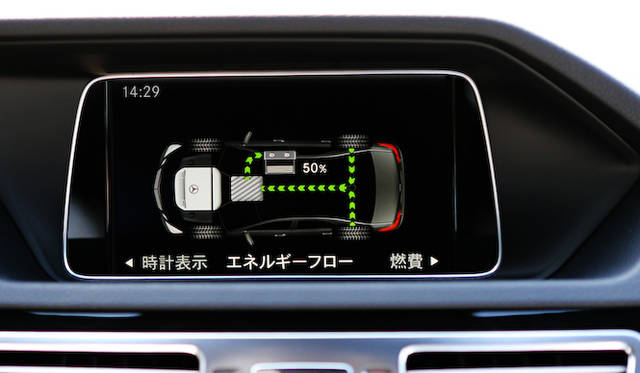 もはやハイブリッドモデルではおなじみといった、エネルギーフローモニター