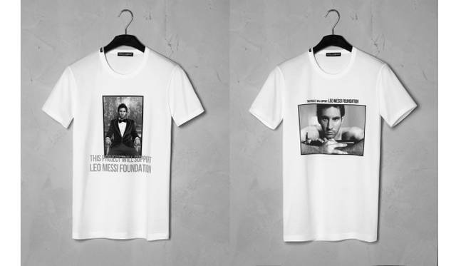 <strong>DOLCE & GABBANA｜ドメニコ・ドルチェが撮影、リオネル・メッシ写真集</strong>　Tシャツ（全7種） 各2万9400円