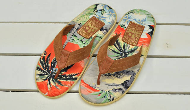 <strong>UNITED ARROWS green label relaxing</strong>　 アイランド・スリッパ“ショップインショップ”イベント　ビンテージアロハモデル 1万2600円
