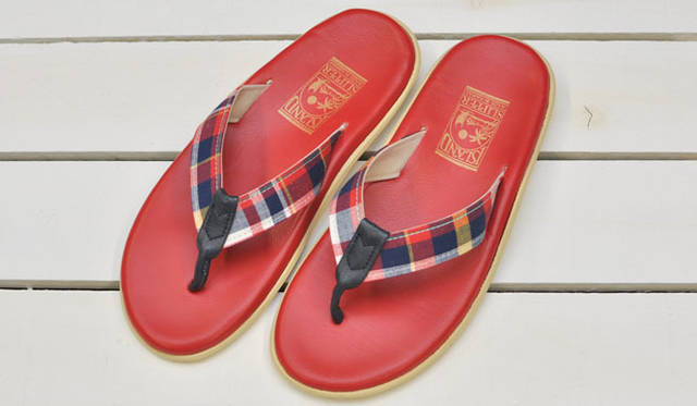 <strong>UNITED ARROWS green label relaxing</strong>　 アイランド・スリッパ“ショップインショップ”イベント　マドラスチェック 1万3650円