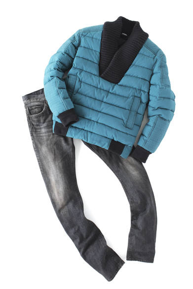 <strong>HANKYU MEN’S TOKYO<br /><br /> 2013-14 AUTUMN & WINTER COLLECTION<br /><br />  THEME｜FRENETIC<br />BRAND｜BALMAIN HOMME</strong> <br /> <br />  プルオーバー、デニムパンツともに阪急限定発売、8月下旬入荷予定。プルオーバー19万9500円、デニムパンツ8万7150円（バルマン オム／阪急メンズ東京2階　※8月24日（土）オープン）