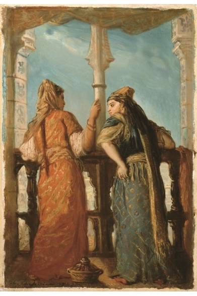 <strong>ART｜東京都美術館で『ルーヴル美術館展-地中海 四千年のものがたり-』</strong><br /><br />テオドール・シャセリオー ＜アルジェリア、バルコニーのユダヤの女性たち＞ 1849年© RMN-Grand Palais (musée du Louvre) / Daniel Arnaudet / distributed by AMF