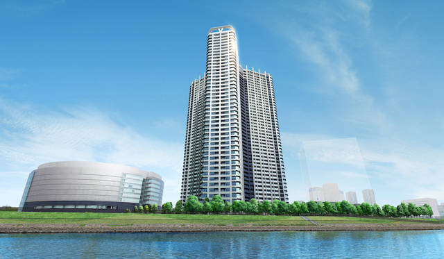 計画敷地内の緑地空間「万緑の杜」