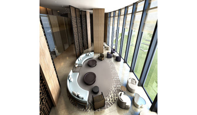 計画敷地内の緑地空間「万緑の杜」