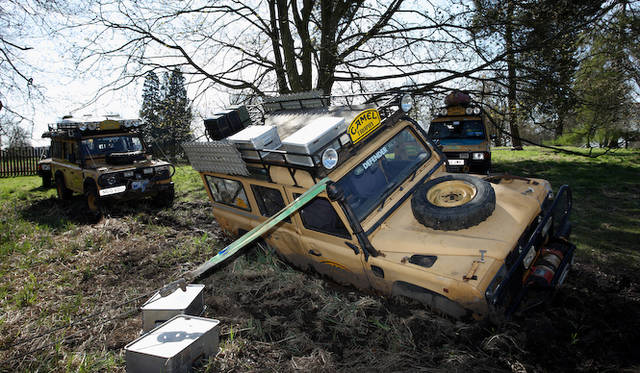 キャメルトロフィーに関連する展示も、まるでジオラマのようだ