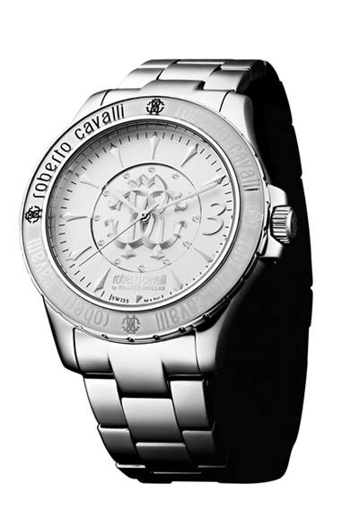 <strong>Roberto Cavalli｜ロベルト・カヴァリ</strong> <strong>「シグネチャー」コレクション</strong><br />ムーブメント｜スイス製高級クオーツ<br />ケースサイズ｜41mm<br />価格｜1200ユーロ～2000ユーロ（日本での価格、展開時期は未定）