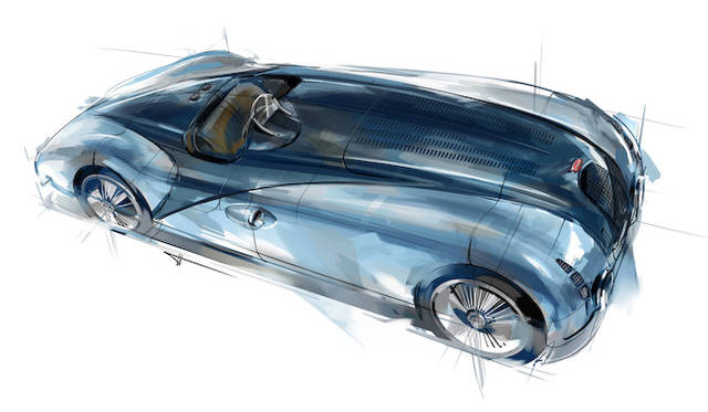 今回のモチーフとなった、57Gタンクのデザインスケッチ