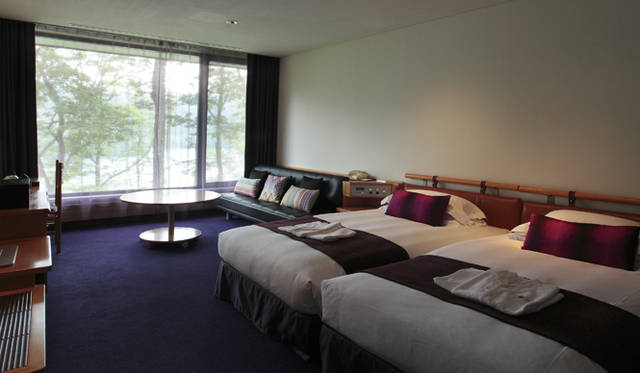 客室は全部で50室。ツイン、メゾネット、メゾネットスイーツと3タイプの部屋に分かれている