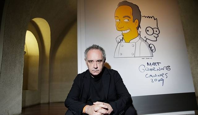 <strong>ART FILE 23｜「elBulli: Ferran Adrià and The Art of Food」</strong>　フェラン・アドリアの「ザ・シンプソンズ」キャラクター　Courtesy of Somerset House