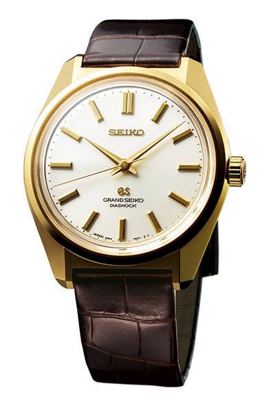 グランドセイコー ヒストリカルコレクション「44GS」限定モデル（復刻デザイン・手巻）<br />18KYGケースモデル、157万5000円、世界限定70本