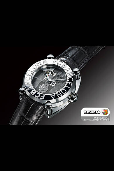 セイコー ガランテ「FCバルセロナ限定モデル」<br />ケース径45mm、SSケース、自動巻、自社製メカニカル・ムーブメント「キャリバー8L38」、52万5000円、8月23日発売予定パワーリザーブ｜約50時間