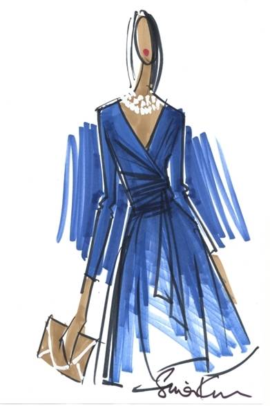 <strong>BANANA REPUBLIC×Issa London｜2013年プレフォールにて限定コレクションを発表 </strong>　キャサリン妃が婚約会見で着用したロイヤルブルーのラップドレスからインパイア