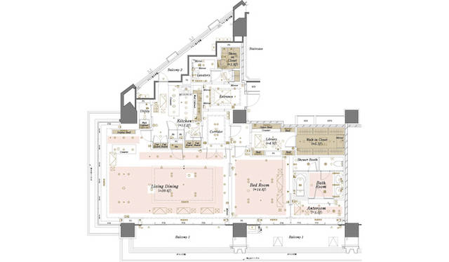 Iタイプモデルルーム間取り図