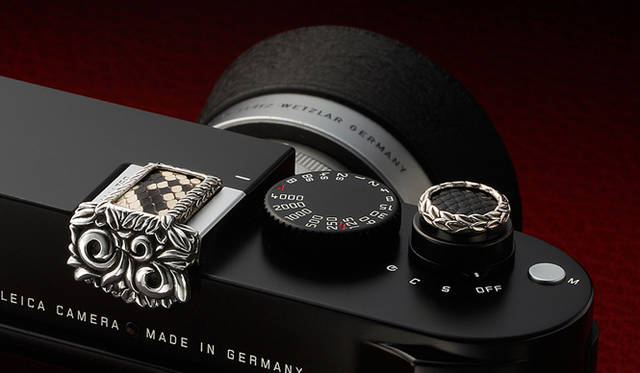 <strong>JAY TSUJIMURA｜ジェイ・ツジムラ</strong>　新型ライカ Leica M240 専用のドレスアップジュエリー「Mr. M for Leica M240」　ナイトブラック リザード／ダイヤモンドパイソン スネーク
