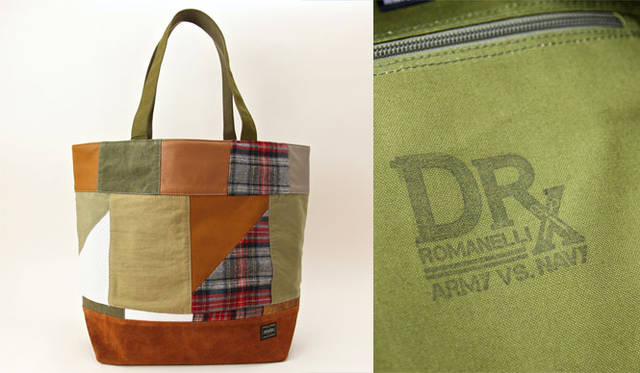 <strong>HEAD PORTER｜ヘッド・ポーター</strong>　 DRxRomanelli & HEAD PORTER’s “ARMY vs NAVY” COLLECTION第2弾トートバッグ（全24個）